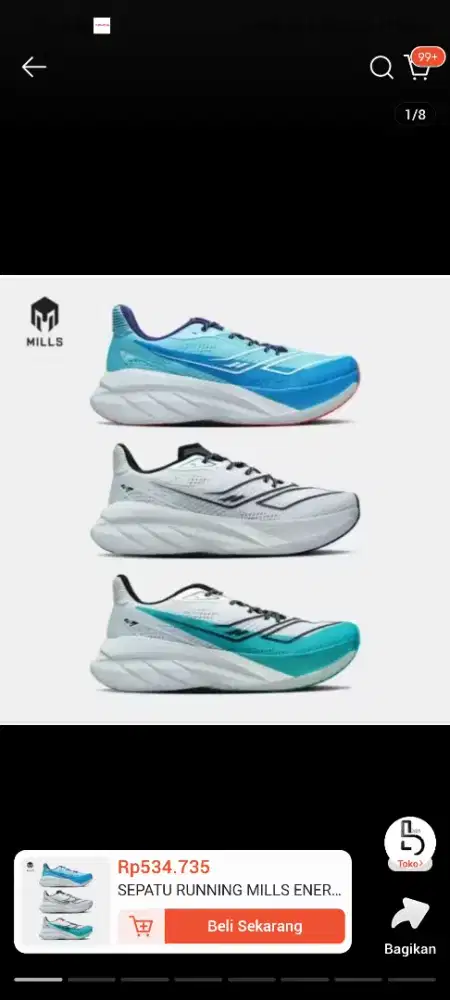 Sepatu Running Mills ( Jual Rugi, Nego Tipis )