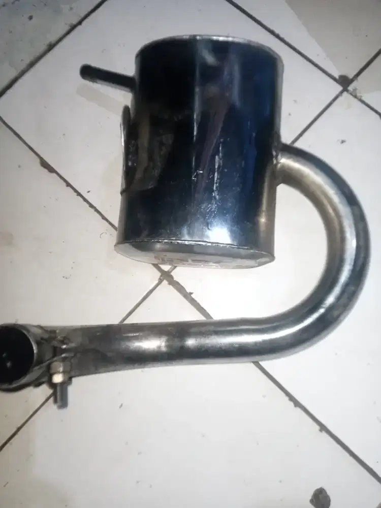Knalpot vespa DRC Crome
