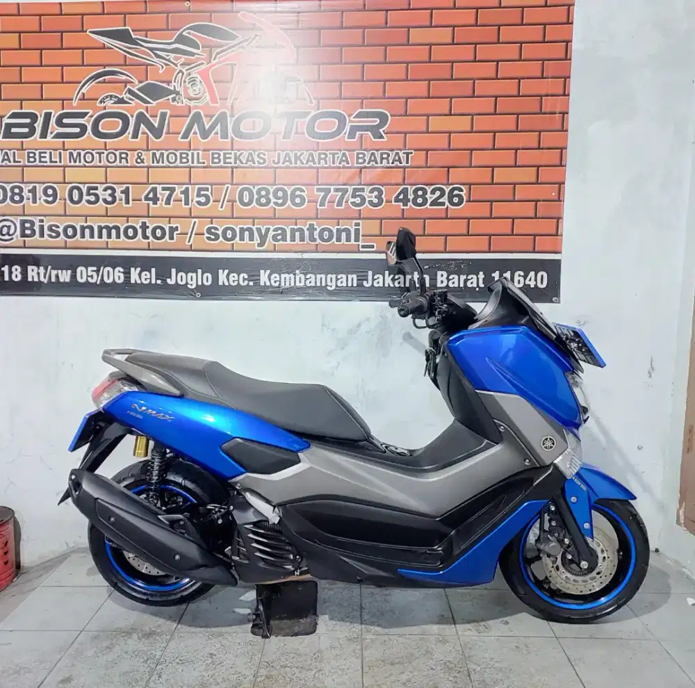 YAMAHA NMAX ABS OLD 155 VVA TAHUN 2018 ISTIMEWA BIRU GLOSSY