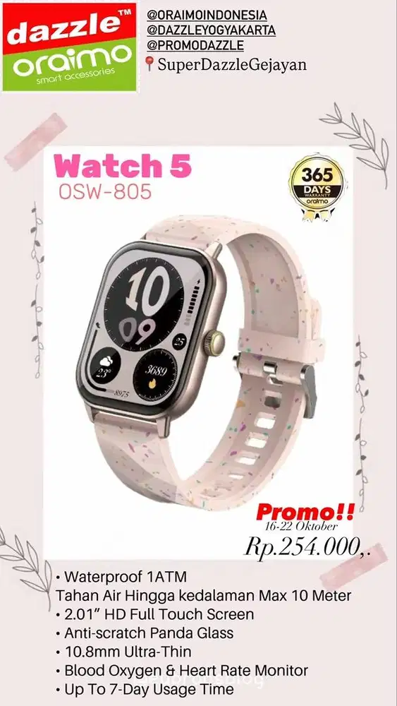 Smartwatch Oraimo OSW-805