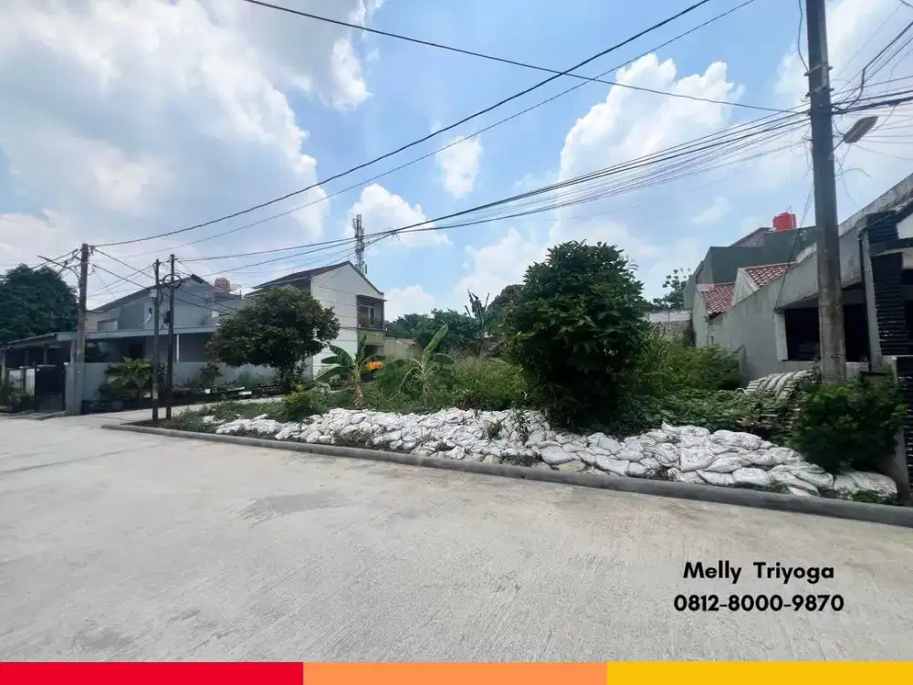 Dijjual Tanah Posisi Hoek di Perumahan Radiance Villa, Jatimurni, Jatiwarna, Kota Bekasi