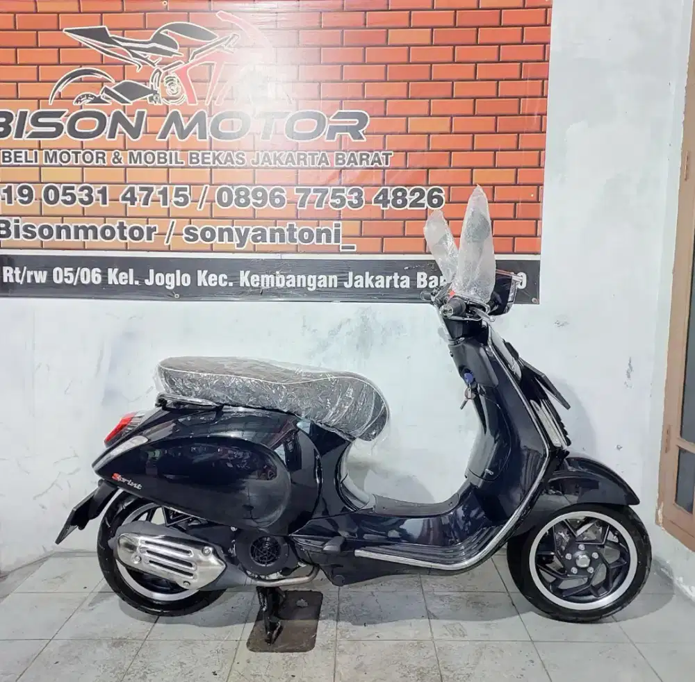KM 1RB ! PIAGGIO VESPA SPRINT FACELIFT IGET ABS LED 150 TH 2025 HITAM