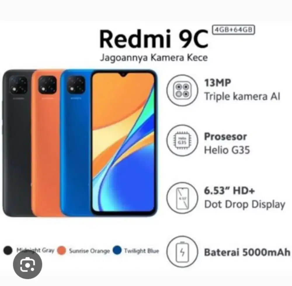 Hp redmi 9c mulus