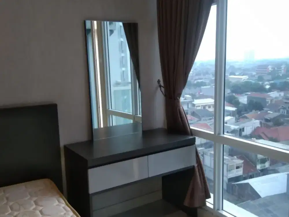 Disewakan Apartemen Puri Mansion Studio Luas 26 m2 Furnish Termurah 28 Juta/Tahun NET