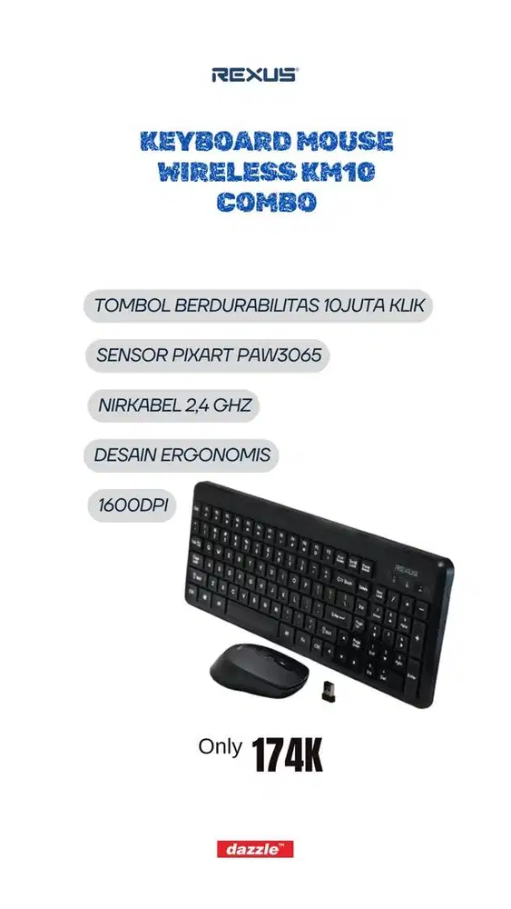 Keyboard wireless KM10