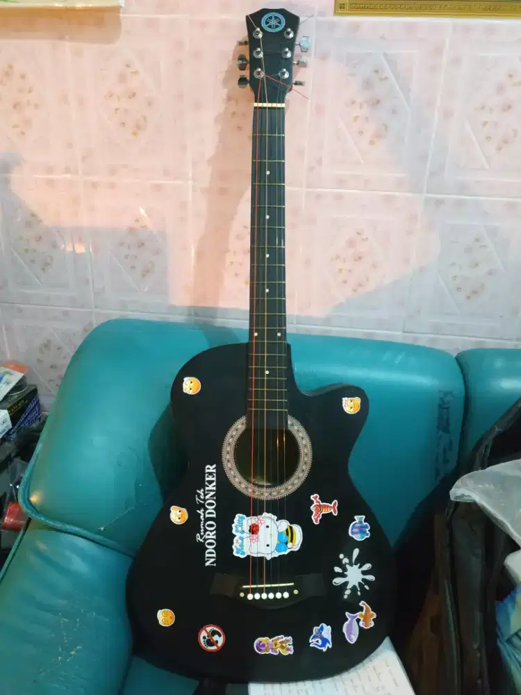 Gitar akustik size standar suara bening ngebas seting ceper sae murah