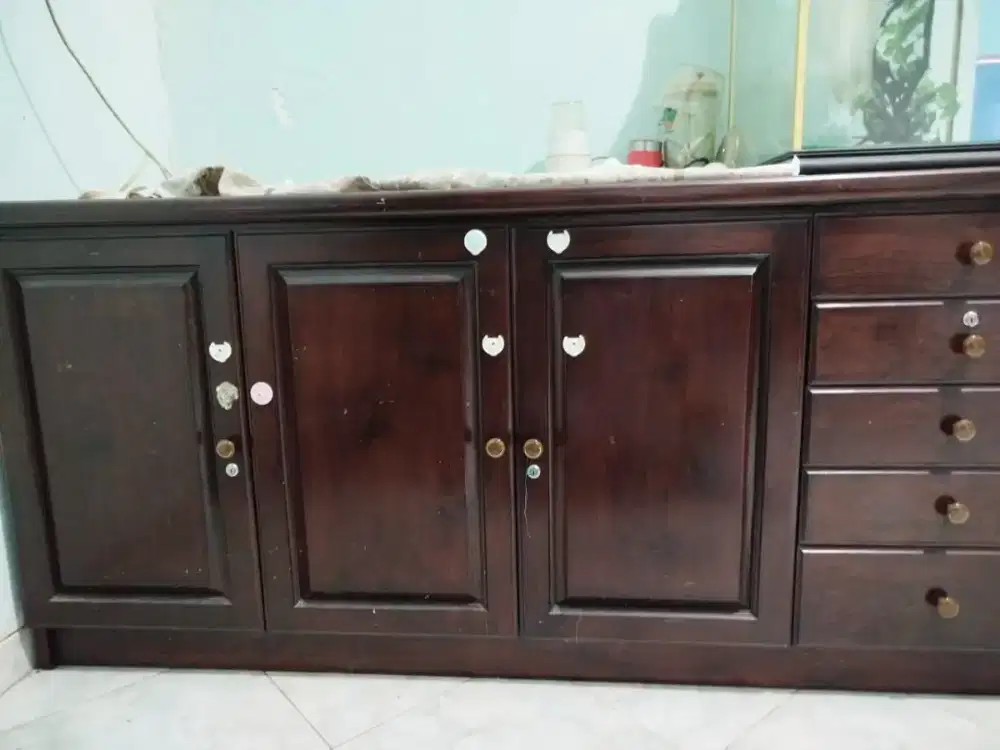 Lemari/Meja Asli kayu JATI