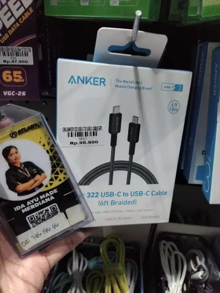 ANKER 322 USB C TO USB C CABLE 6FT ATLANTIS DAHSYAT