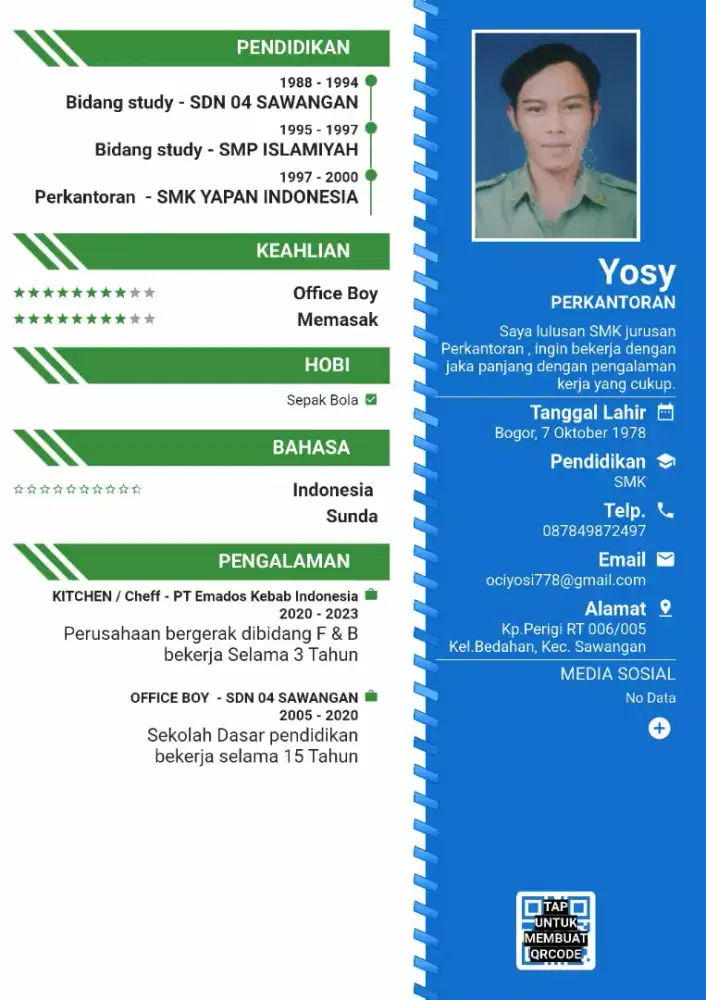 mencari pekerjaan OB, merawat kebun,Kitchen / serabutan