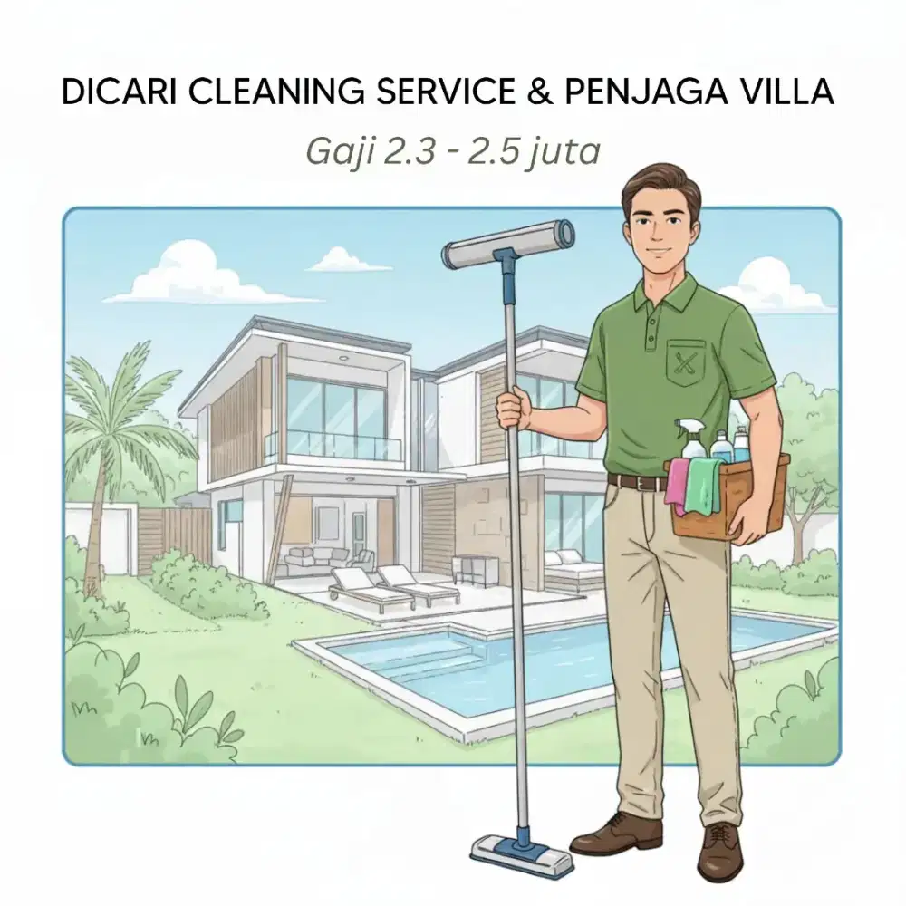 Lowongan Cleaning Service & Penjaga Villa