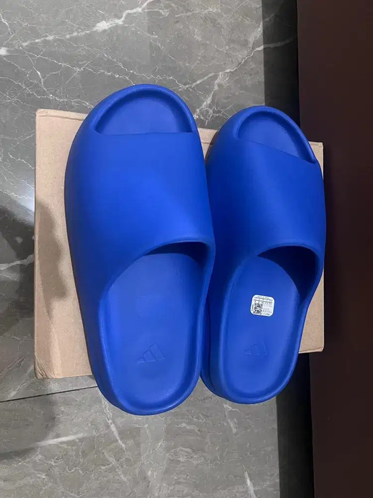 Yeezy Slide Azure Blue Sz 43/Us 9 Authentic 100%