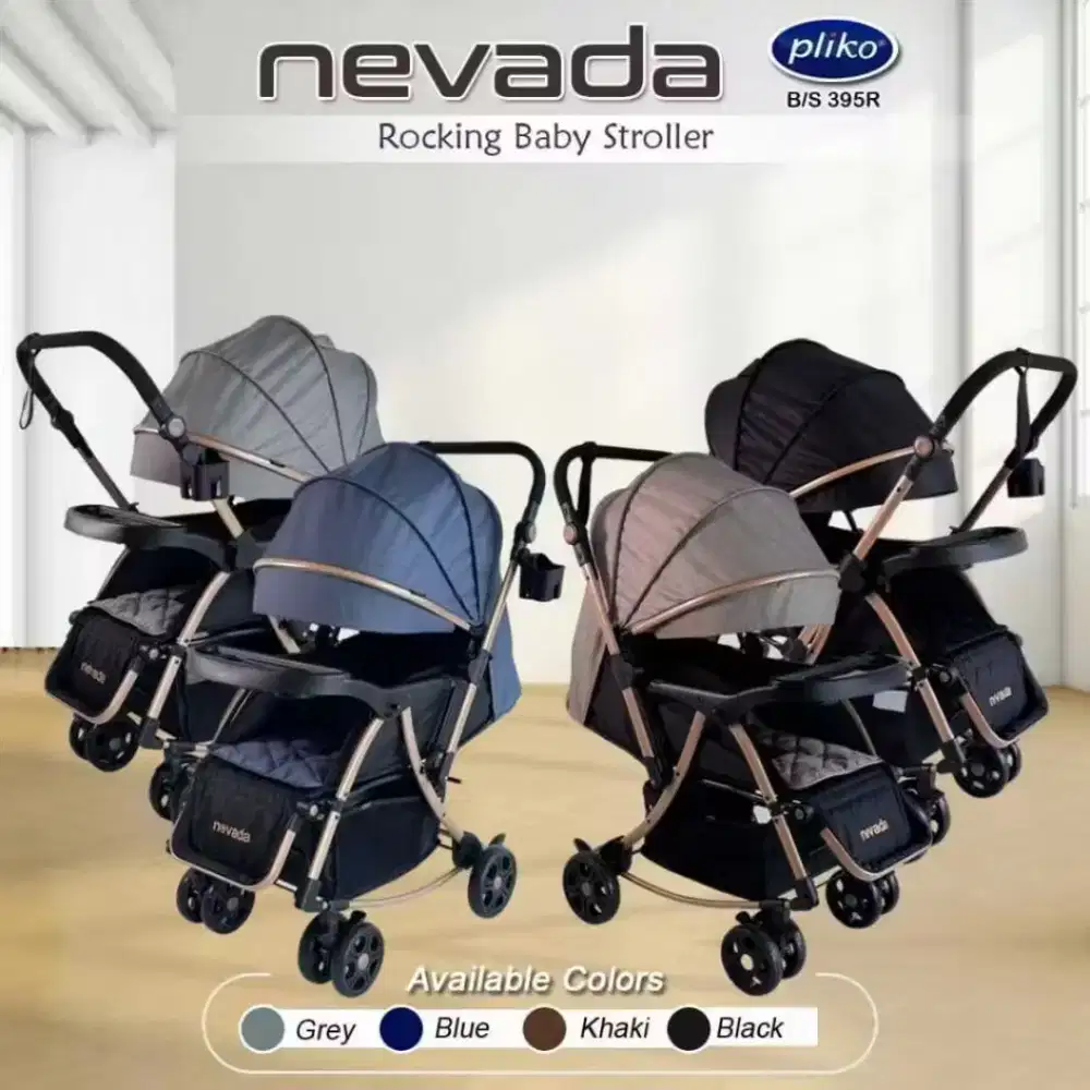 Pliko nevada rocking baby stroller