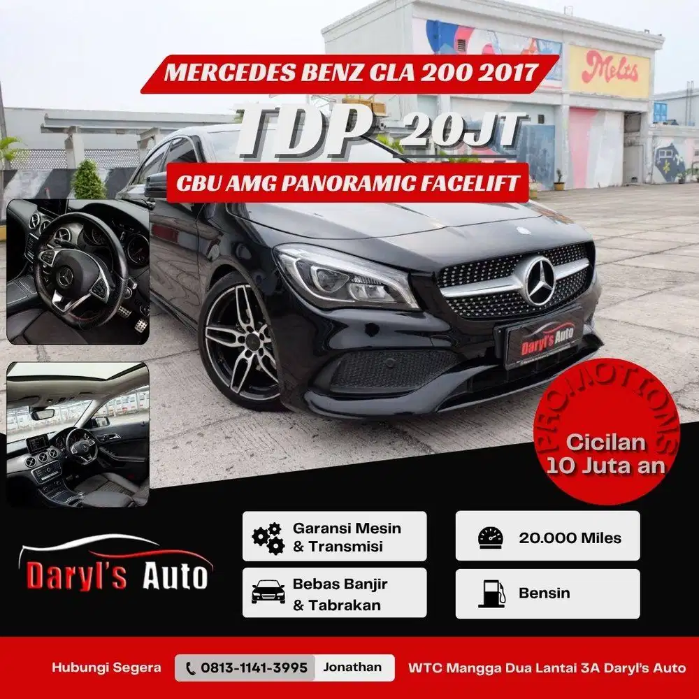 [LOW KM] Mercedes Benz CLA 200 AMG 2017 Sport Panoramic Facelift