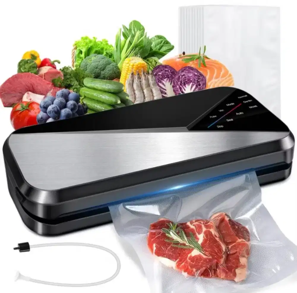 UNIG 6 In 1 Mesin Vacum Sealer Makanan Layar Sentuh Basah Dan Kering