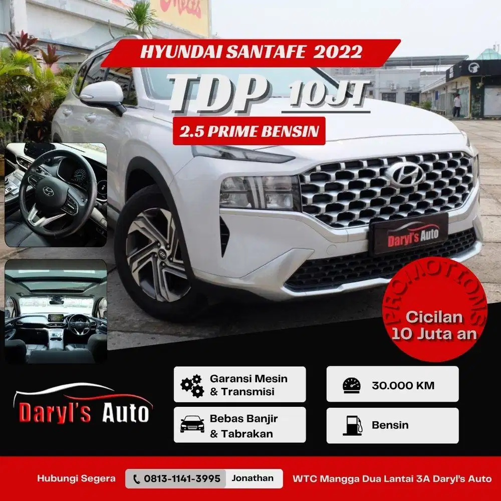 Hyundai Santafe 2.5 Panoramic 2022 Promo !