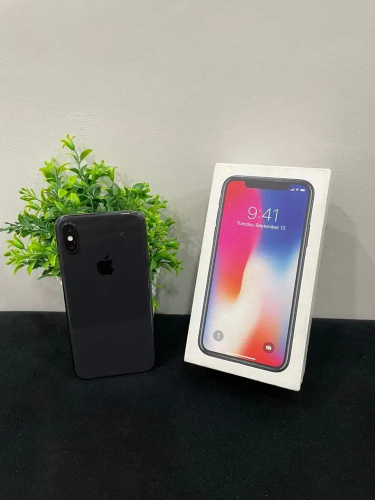 IPhone X 256GB Gray mulus Fullset BH 91% 3Utool 95 Sinyal Permanent