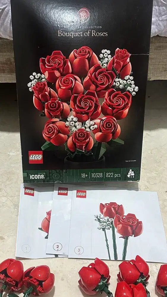 Lego Bouquet of Roses LENGKAP [OPEN NEGO]