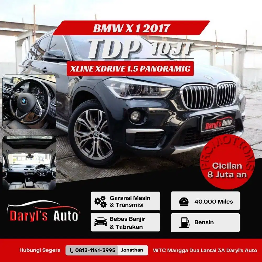 BMW X1 Sdrive18i Xline 1.5 Panoramic 2017 Tdp Minim