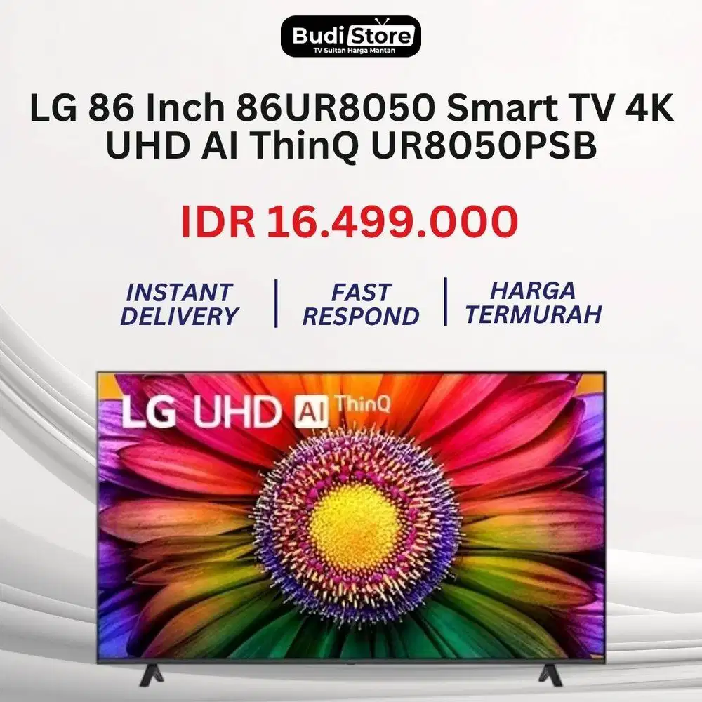 LG 86 Inch 86UR8050 Smart TV 4K UHD AI ThinQ UR8050PSB