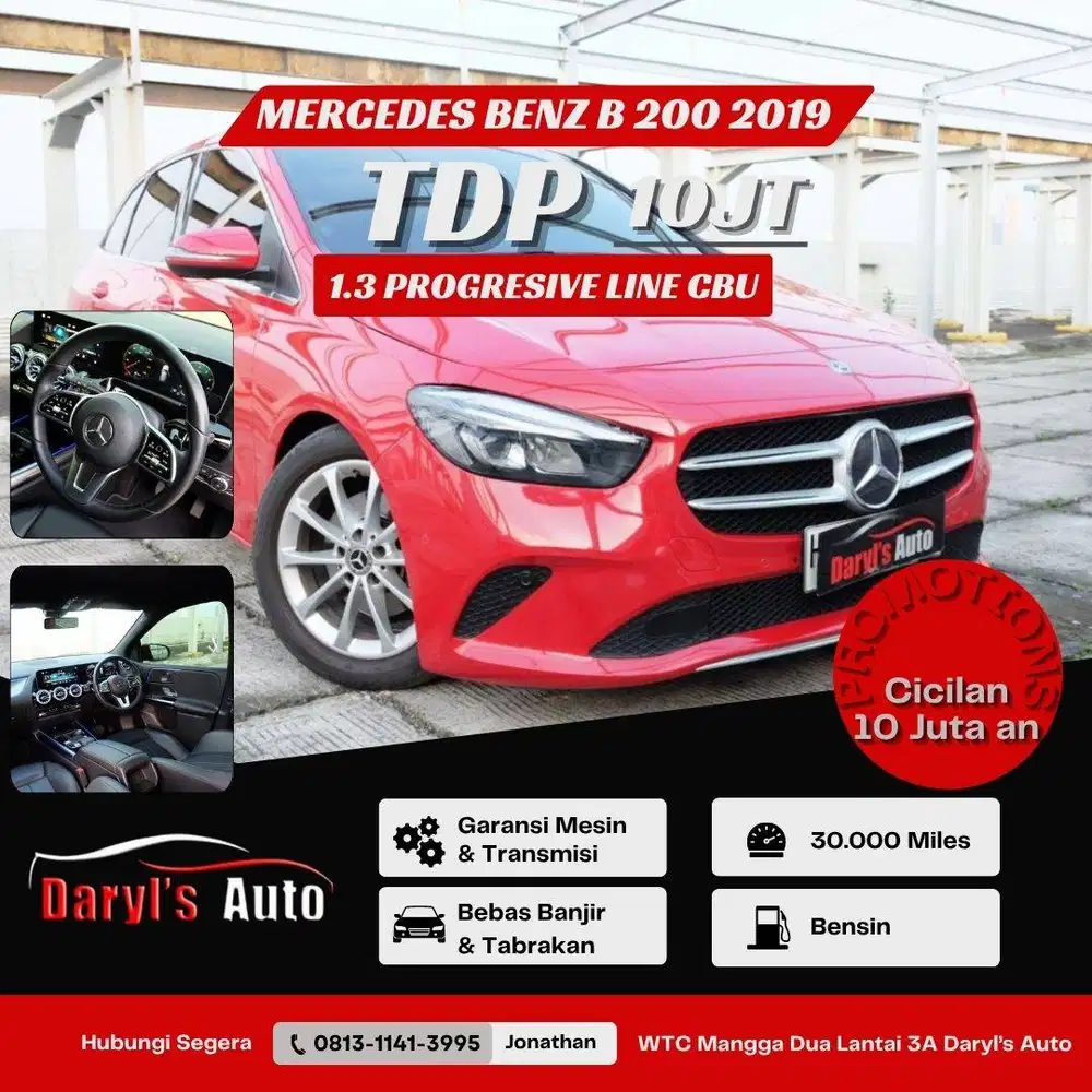 [LOW KM] Mercedes Benz B 200 1.3 Progresive Line CBU 2019