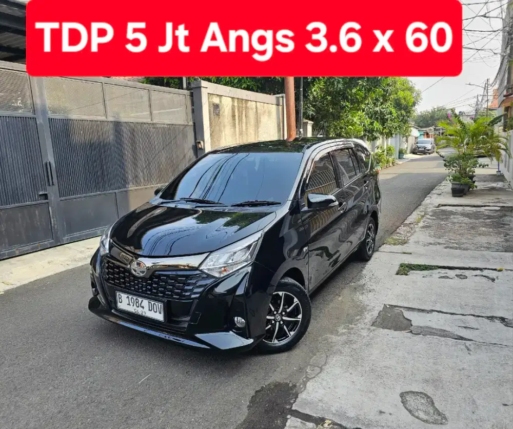TDP 5 Jt Angs Termurah New Calya G 2024 Matic Hitam Low Km Like New