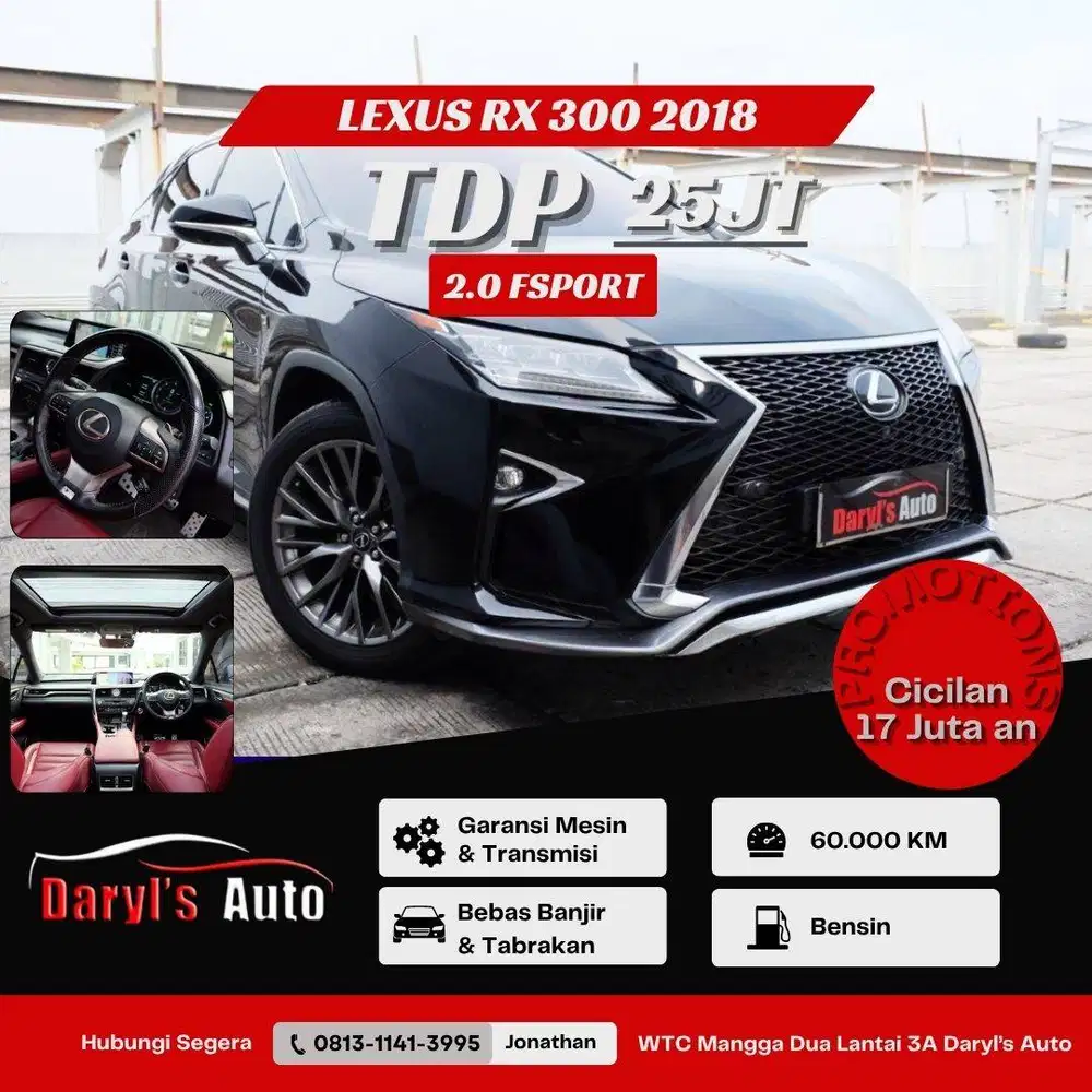 Lexus RX 300 T F sport 2018 2.0 Promo !