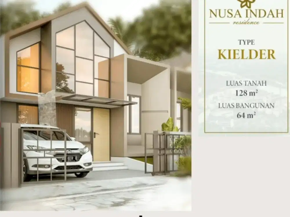 Rumah Scandinavian di kota bogor tol borr 300m