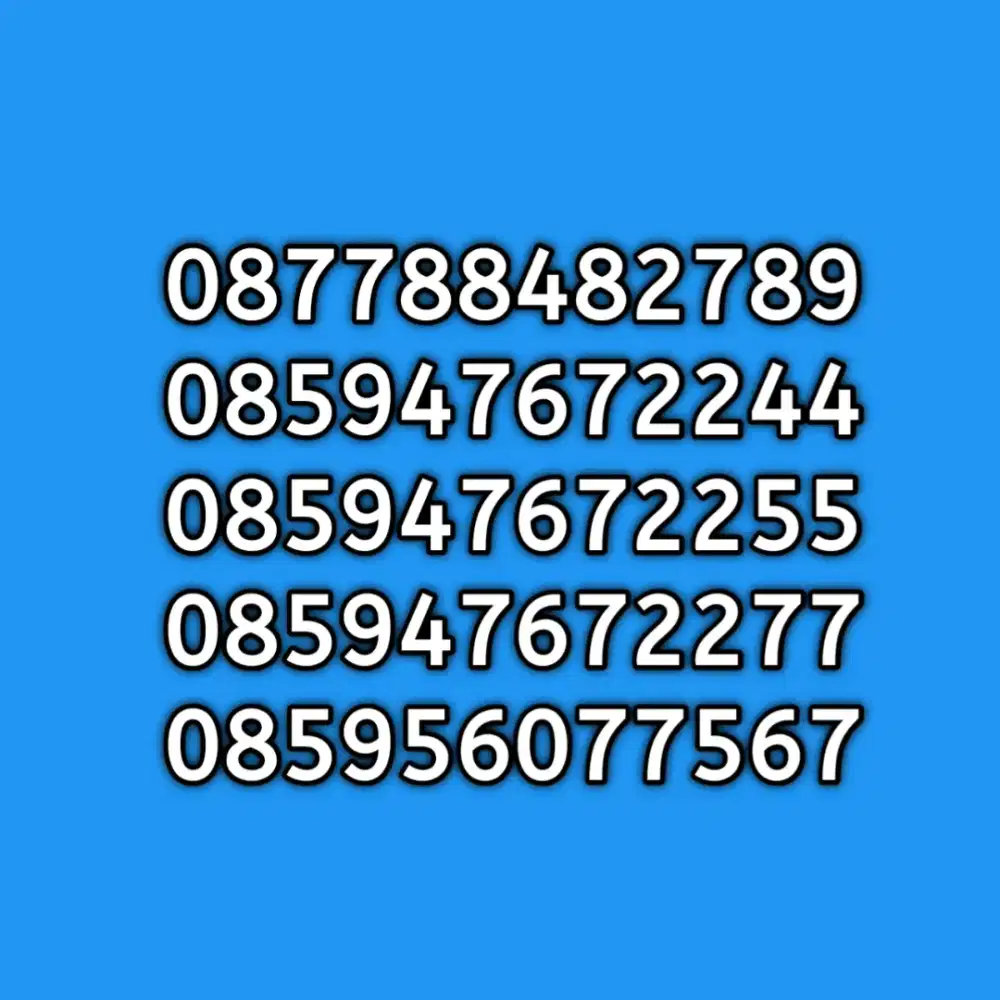 nomor cantik XL