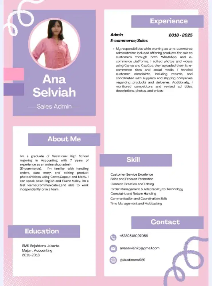 CARI LOKER ADMIN OLSHOP