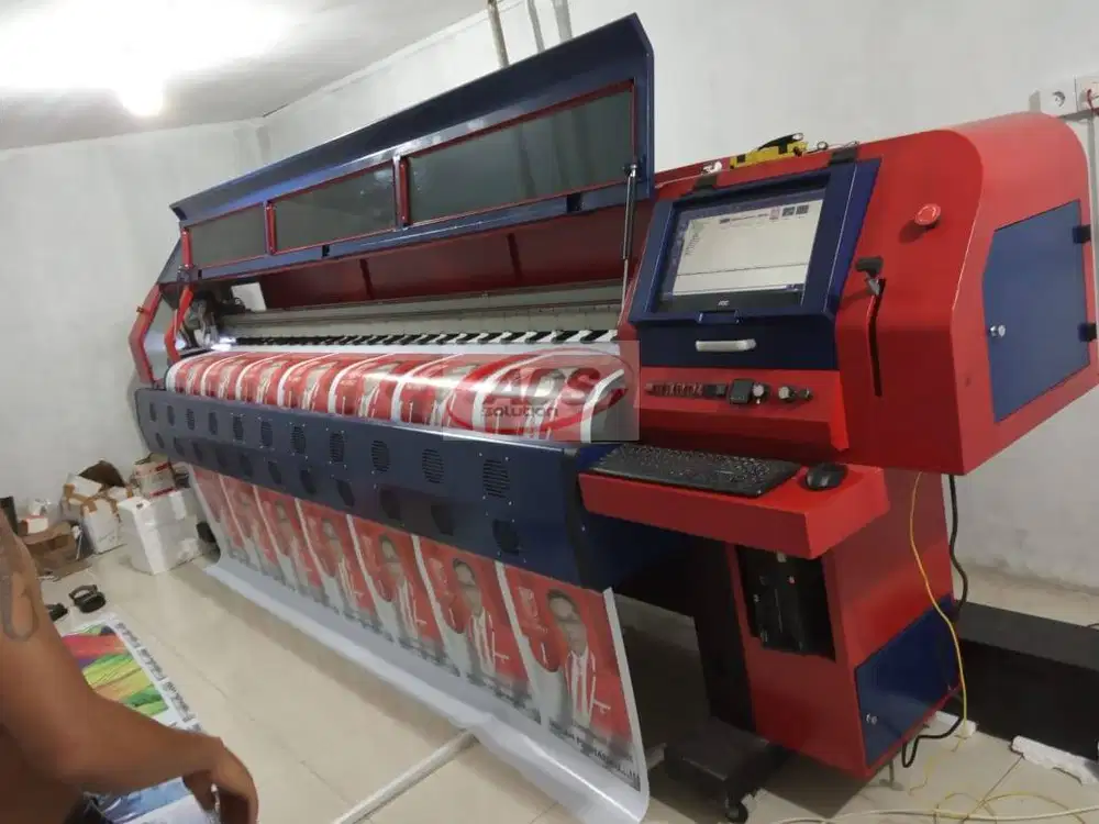 MESIN CETAK BANNER BERGARANSI DENGAN PRINT HEAD KONICA MINOLTA TERBARU