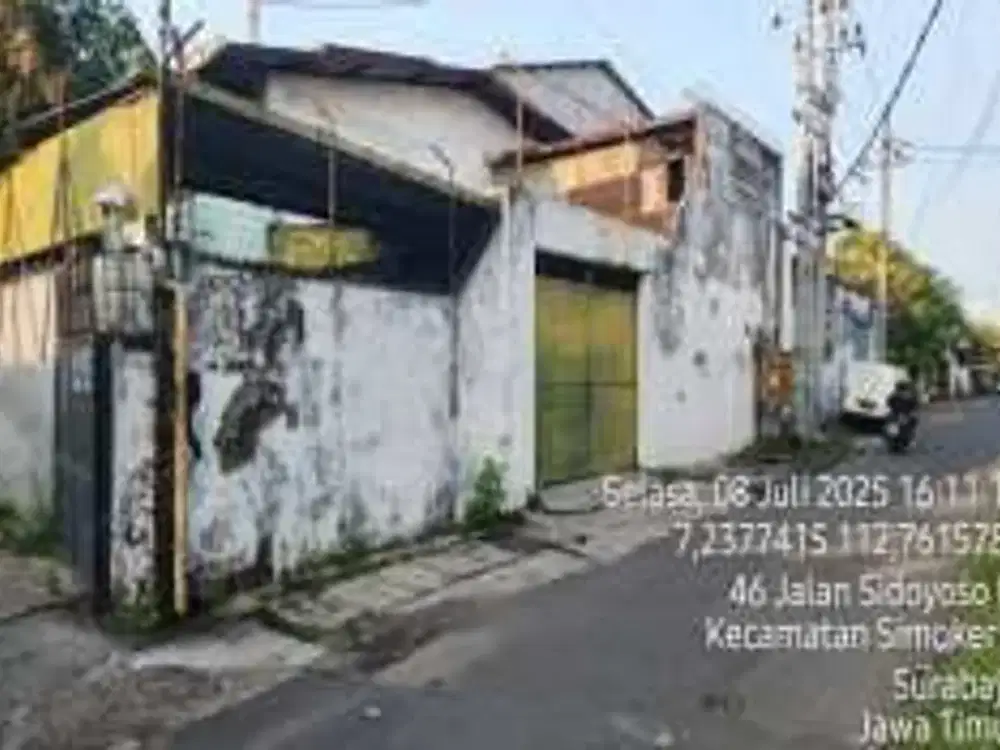 DISKON 40-45%! DIJUAL LELANG GUDANG DI JALAN SIDOYOSO IV PUSAT KOTA SURABAYA