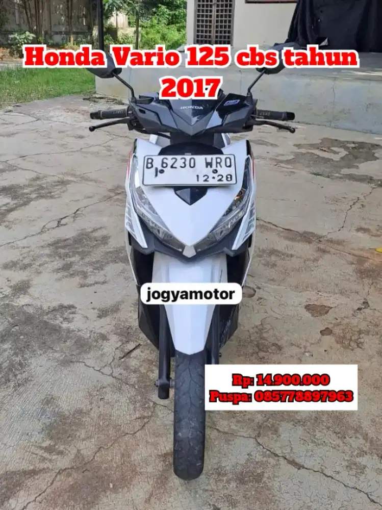 Honda Vario 125 cbs tahun 2017 cash // credit