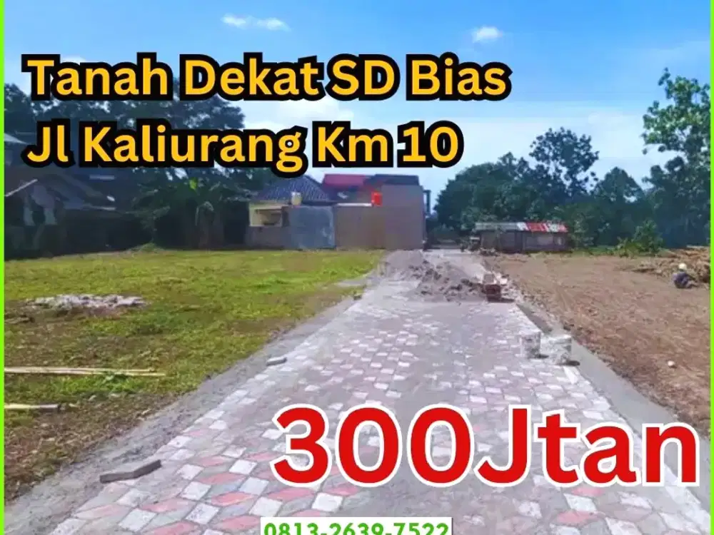 Dijual Tanah Jl Bias Barat Jl Kaliurang 300 Jtan