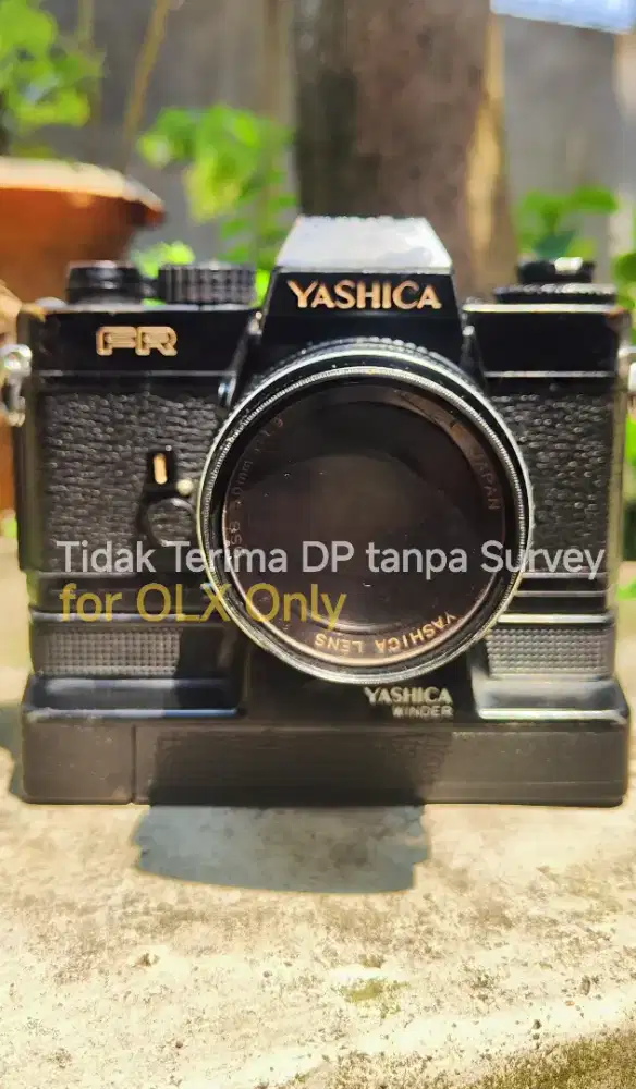 Kamera Analog Vintage Yashica FR Winder Lensa 50mm f1.9