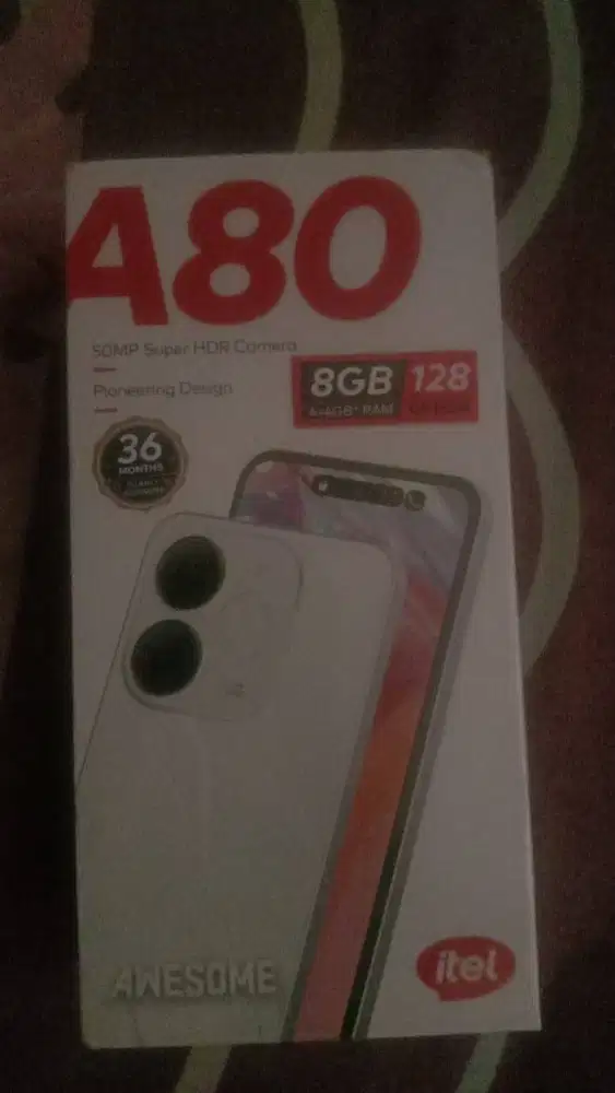 ITEL A80 4/128 BLACK..MULUS