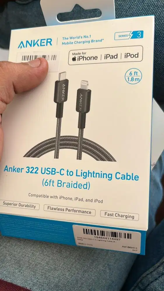 kabel charger MFI anker