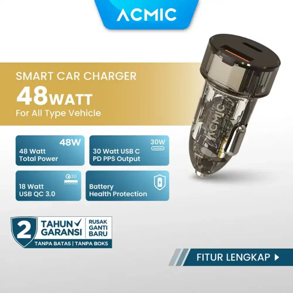 Acmic Car Charger CC02 PD+