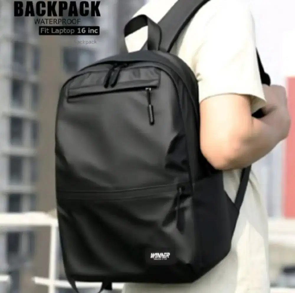 Tas Pria Backpac Winner Hitam