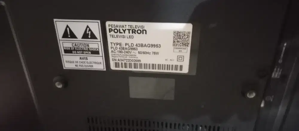Tv Polytro 43 inch smart tv