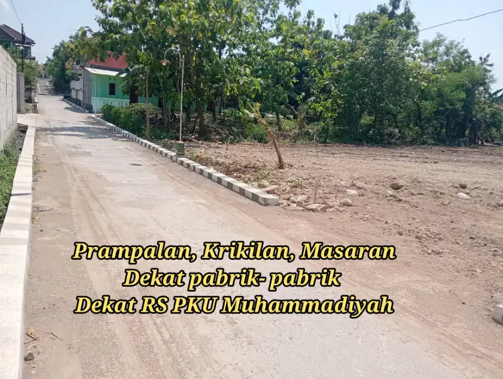 Kavling cocok buat kos di Masaran