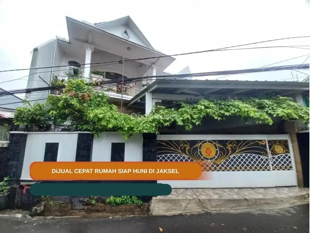 JUAL RUGI (BU) RUMAH CASH JAKSEL, SEMI FURNISHED