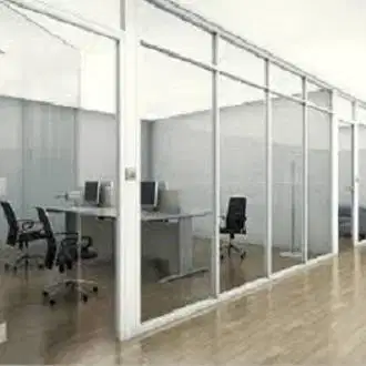 Pasang Kusen Alimunium + Pintu+ Jendela + Plafon - Partisi Gypsum PVC