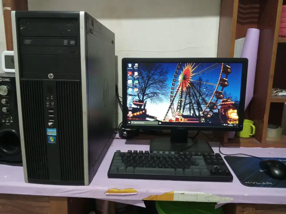 Pc editing HP / intel core i5 + ssd 240gb + ram 8gb + monitor 19inch