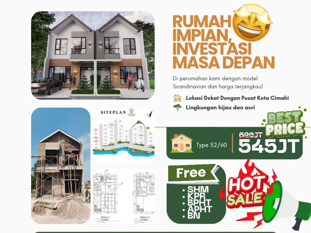 Rumah Murah Value Naik! Cuma Di Harmony Village Cimahi
