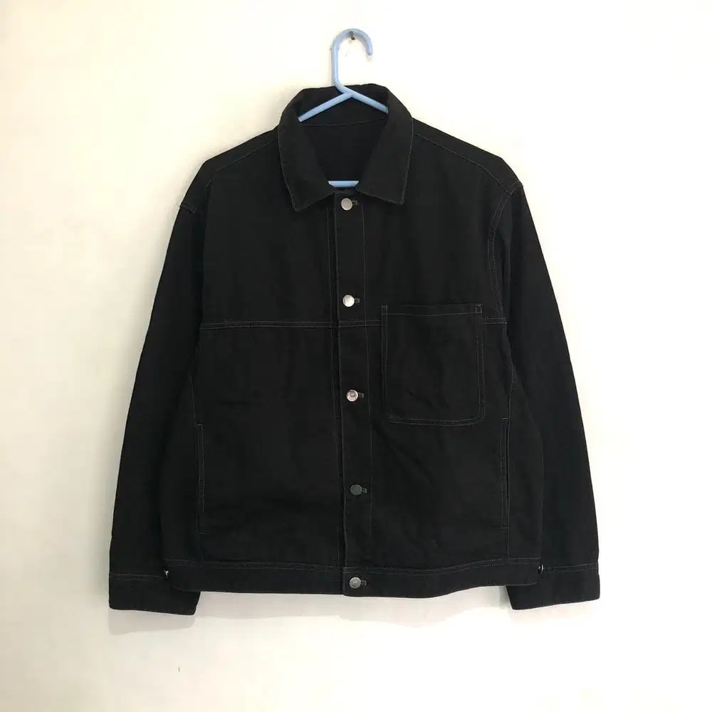 Mind Bridge Black washed Jeans Jacket Uniqlo Zara Carhartt Levis