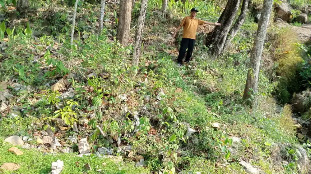 Jual tanah teras ereng di Ngawen Gk