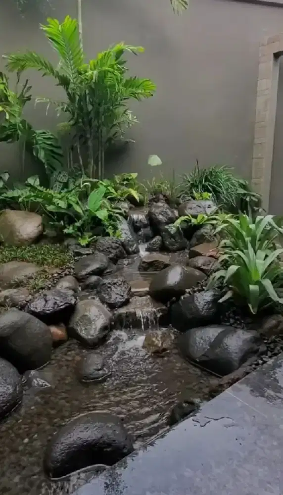 Jasa pembuatan sungai buatan . Kolam relif kolam ikan koi dll #36