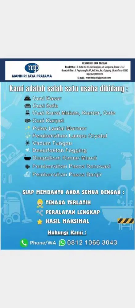 Jasa kebersihan profesional