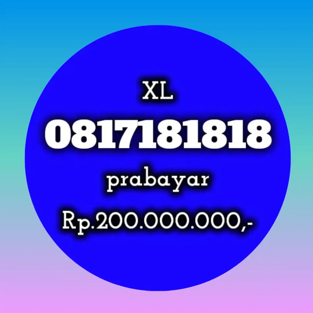 NOMOR CANTIK XL 181818