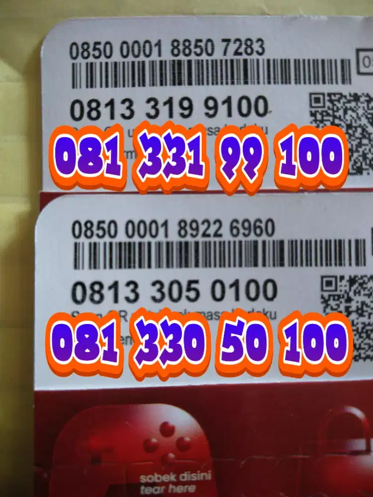 Kartu perdana Telkomsel 11 digit Cantik100 mantap